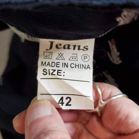 Jeans Fashion Alligator/Crocodile Print Casual Shorts Men's 42 - Picture 5 of 5